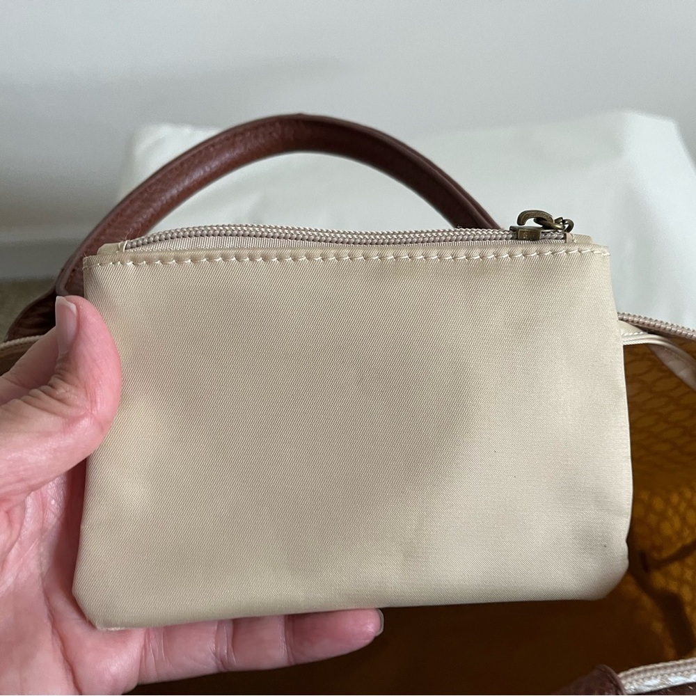 Barth & McCallig Lightweight Foldable Bird Embellished Tote With Leather Trim - Picture 10 of 15